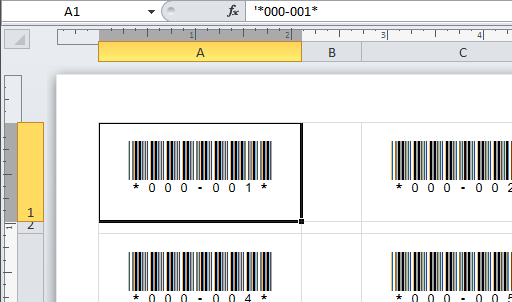 microsoft barcode 128 font